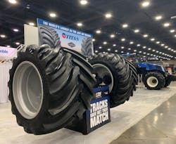 The tire debuted at the 2023 National Farm Machinery Show.
