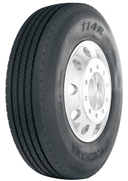 Features and benefits of the new Yokohama 114R include round shoulder ribs designed to resist curb damage and more. The tire will be available in six sizes.