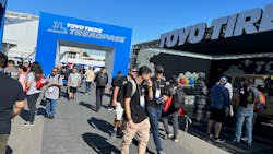 Toyo continues to invest in its research, development and manufacturing capabilities. (Pictured, Toyo's TreadPass area at the recent SEMA Show in Las Vegas, Nev.)