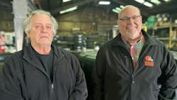 “Our customers know we will always bend over backwards for them,” says Steve Santabarbara (pictured right), who co-owns Cleveland, Ohio-based Advanced Tire Inc. with Ron Ridley (left). They opened Advanced Tire 26 years ago.