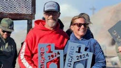 This event is George and Lora Leyner, Falken Tires team drivers, third event this year in the Trail Buggy class.