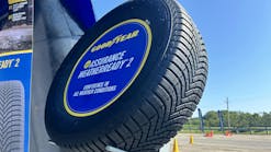 The new Goodyear Assurance WeatherReady 2 was one of several tires highlighted by Goodyear Tire & Rubber Co. during a recent ride-and-drive event.
