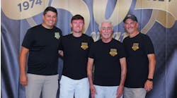 Three generations of the Swentzel family celebrated S&S Tire’s 50th anniversary. (From left to right, Brock Swentzel, president of wholesale; Austen Swentzel, vice president of commercial sales; Paul Swentzel, S&S Tire’s founder; and Brooks Swentzel, S&S Tire’s president.) Paul Swentzel founded the dealership in 1974. It started as a retail store in Lexington, Ky., which remains the company's home.