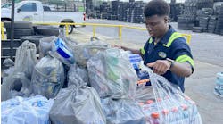 Black’s Tire Service has received donations from the community to provide those affected by Hurricane Helene with some disaster relief items.
