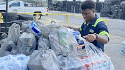 Black’s Tire Service has received donations from the community to provide those affected by Hurricane Helene with some disaster relief items.