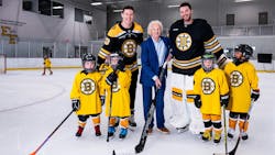 “We do our best to create fun and entertaining TV commercials with a positive message,” says Paul Sullivan (center), vice president of marketing for Sullivan Tire.