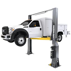 Maximum lifting height with adapters is 90.25 inches for the 20AP Series and 89.75 inches for the 16AP (pictured).