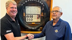 “We are proud to not only expand our reach but to welcome the dedicated employees of Peerless Tire into the Gills Point S family,' says Eric Gill, CEO of Gills Point S Tire & Auto Service (left). 'We look forward to continuing the legacy that Sam (right) has built.”