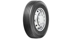 Other features of the tire include an arc shoulder design to evenly distribute lateral force; a substantial-angle zigzag pattern on the shoulder groove to ensure stability and amplify resistance against fatigue; incorporated stone ejectors; a bead filler and high-strength rim cushion to help with high-load spread-axle applications; and more.