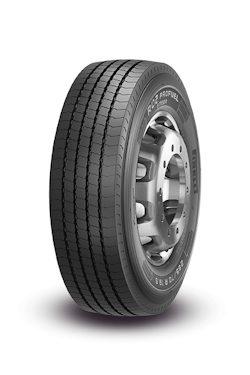 The tread pattern features four zig-zag grooves, robust longitudinal ribs and functional sipes to enhance traction and improve road holding. The tires are designed for efficiency and optimize fleet operating costs